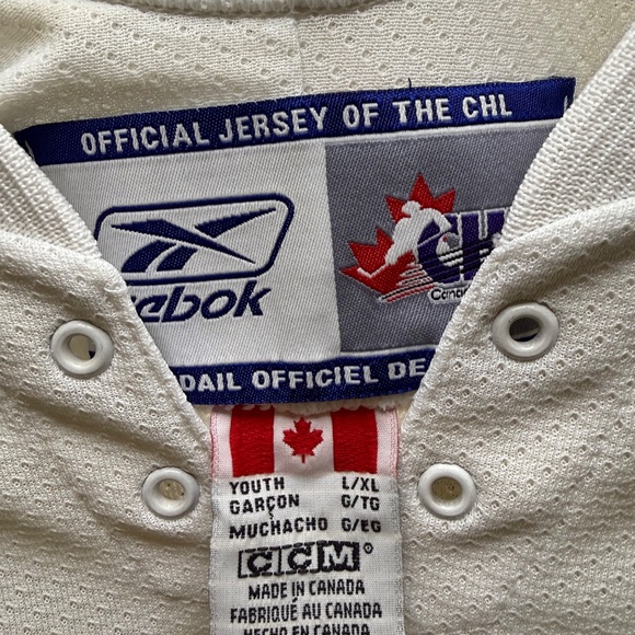 Everett Silvertips Hockey Jersey Youth L/XL – CCM Reebok Canada Made – WHL CHL E - Picture 6 of 12